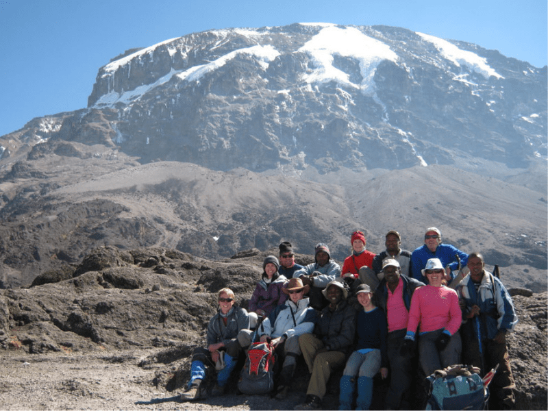 Kilimanjaro Group with summit behind